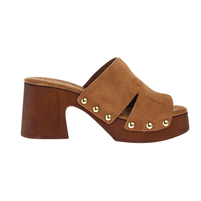 Shu Shop Women`s Florence Brown Clog Sandal