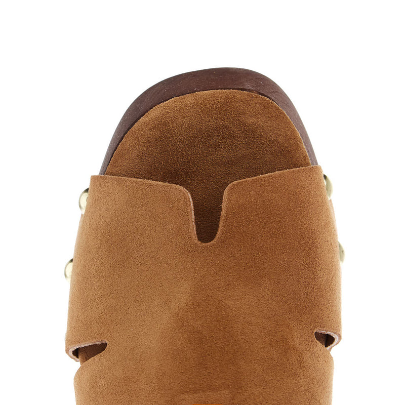 Shu Shop Women`s Florence Brown Clog Sandal