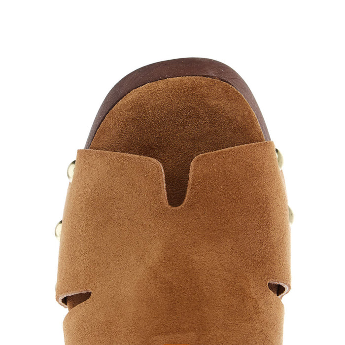 Shu Shop Women`s Florence Brown Clog Sandal