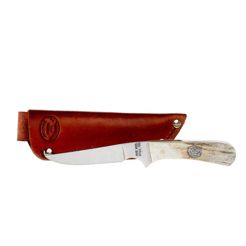 Hunter Whitetail Antler Knife w/Sheath 6100W