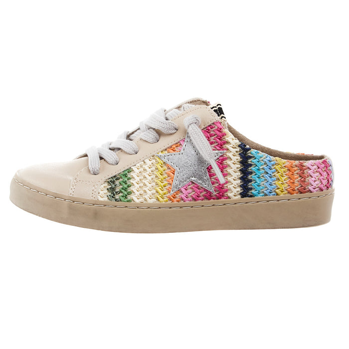 Shu Shop Polka Mini Bright Multi Stripe Slide On Sneaker