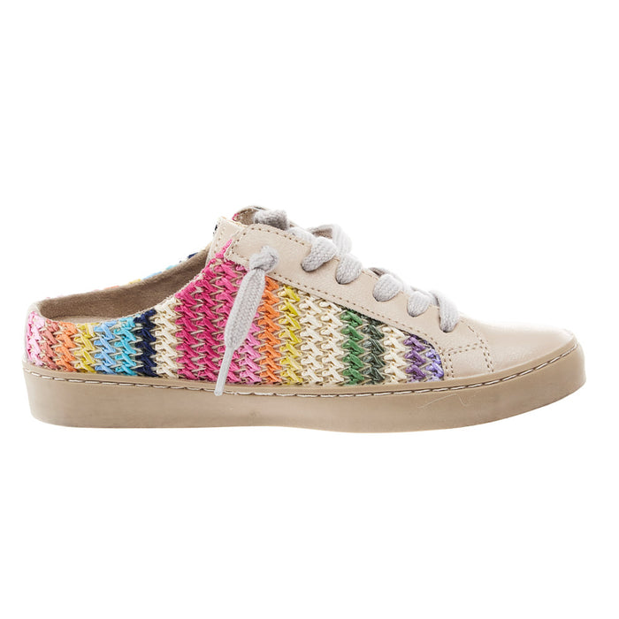 Shu Shop Polka Mini Bright Multi Stripe Slide On Sneaker
