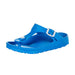 Womens corkys blue slide sandals