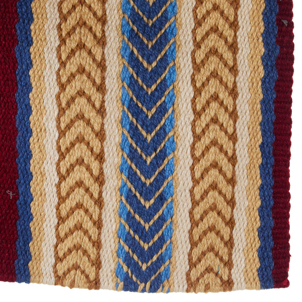 Mayatex Iron Horse Saddle Blanket - 36x34 Inch New Zealand Wool With 2024 Design