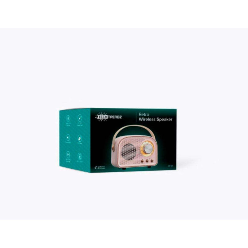 Trendz Mart Pink Retro Bluetooth Speaker