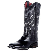 Ferrini Womens Black Alligator Print Boot