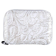 Justin White Tooled Jewelry Case