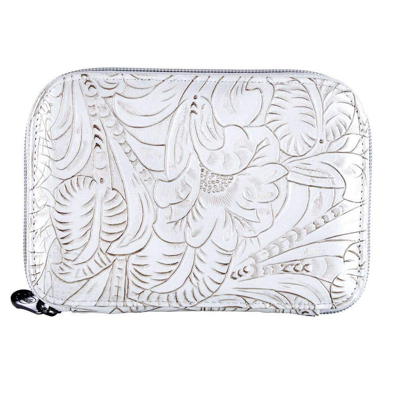Justin White Tooled Jewelry Case
