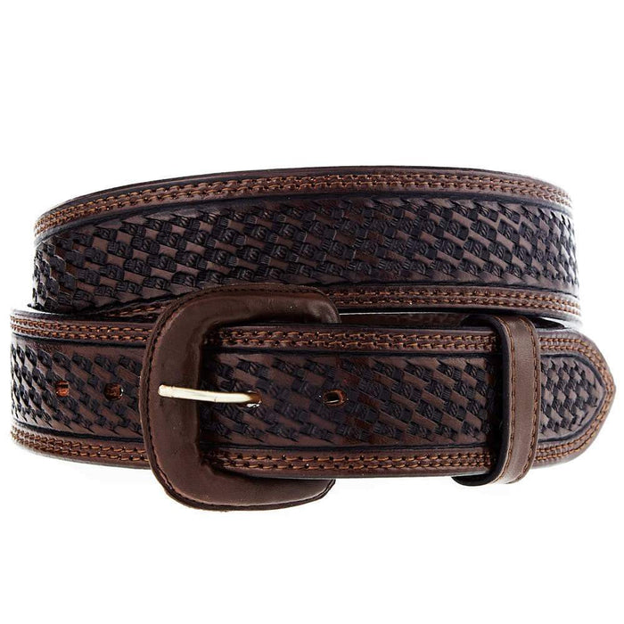 Chocolate Basket Weaved Belt