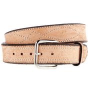 Men's Rough Out Figure Eight Stitch Belt