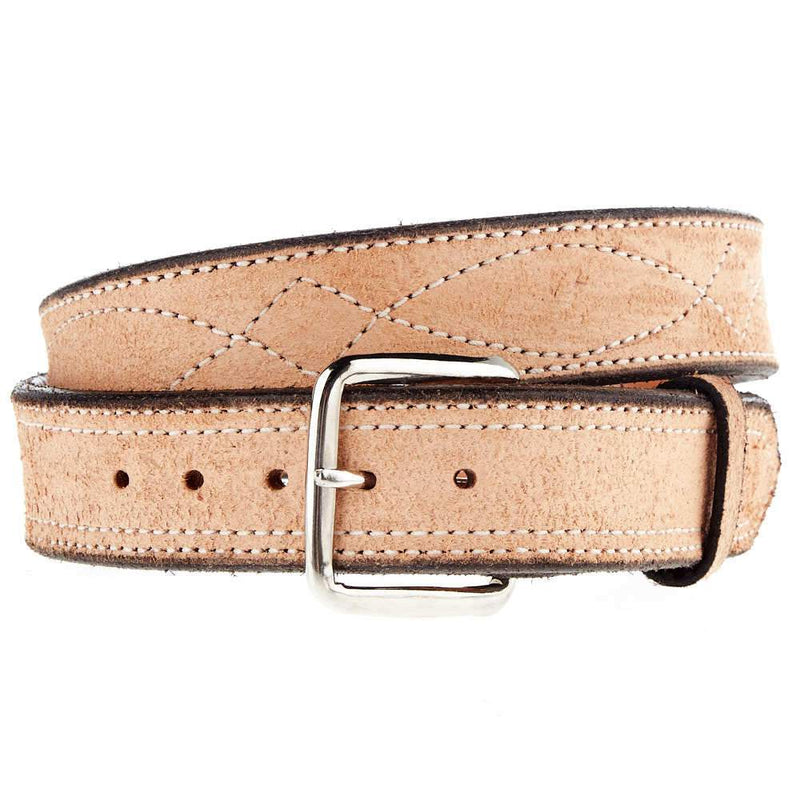 Men's Rough Out Figure Eight Stitch Belt