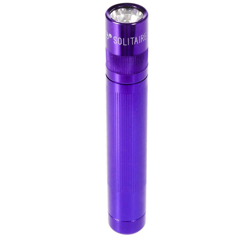 Blue Ridge Maglite Flashlight 1P Purple Solitaire AAA Presentation Box ML1P