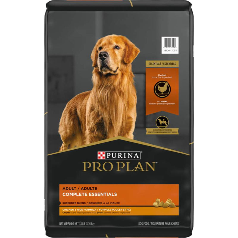Pro Plan Adult Essentials Shredded Blend Chicken and Rice Formula 15lb