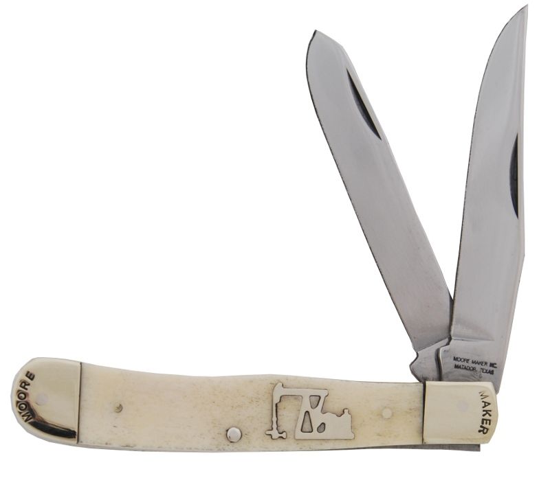 Pump Jack White Bone Trapper Knife