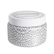 Volcano White Print Travel Tin