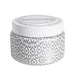 Volcano White Print Travel Tin