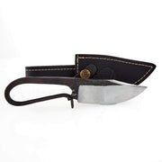 Rebar Fixed Steel Knife w/Sheath 034