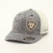 Ariat Heather Gray and Off White Shield Mesh Back Cap