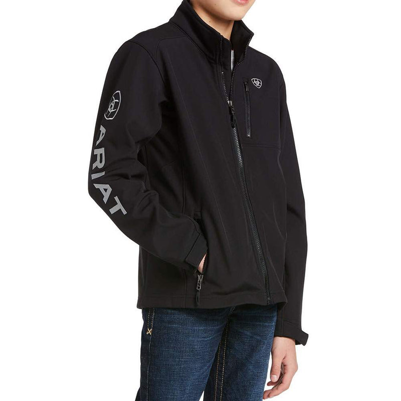 Boys Logo Black Softshell 2.0 Jacket