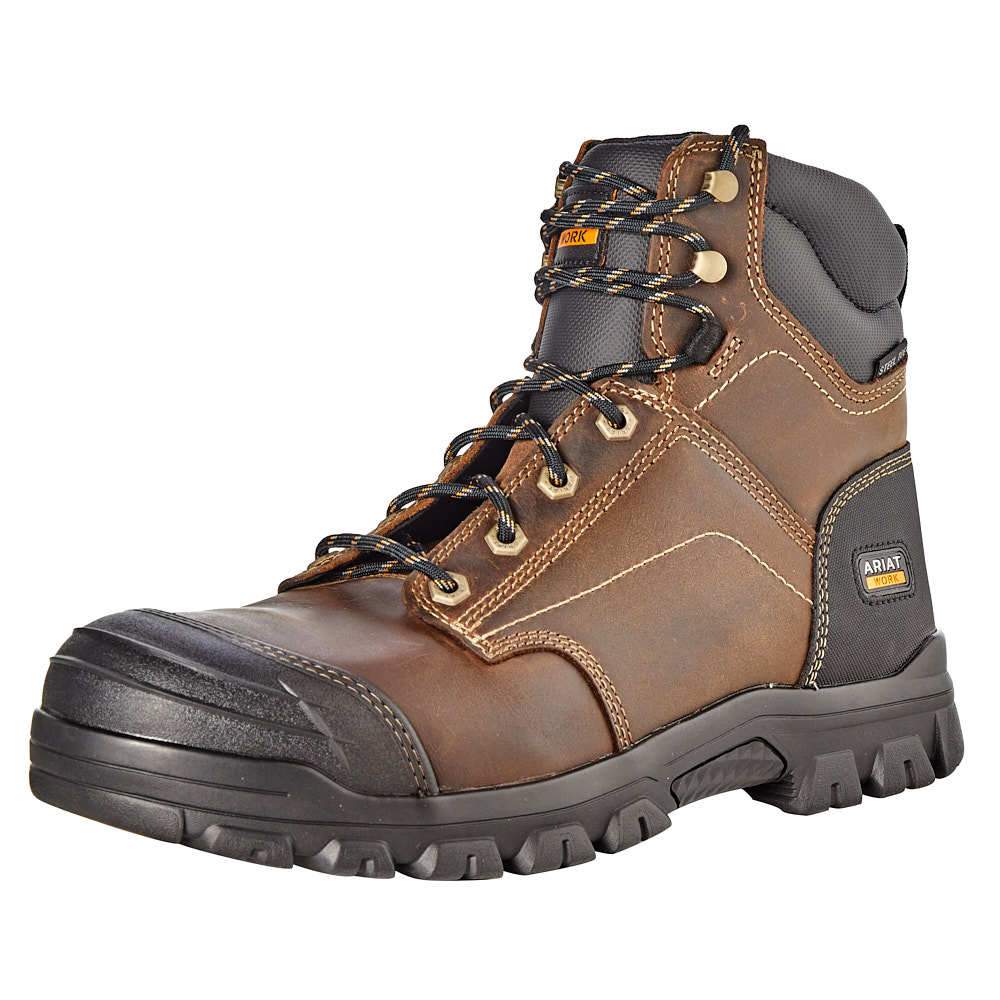 Ariat 6 Treadfast Steel Toe Waterproof Boots, Women's Dark Brown