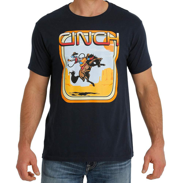 Navy Bronc Graphic T-Shirt