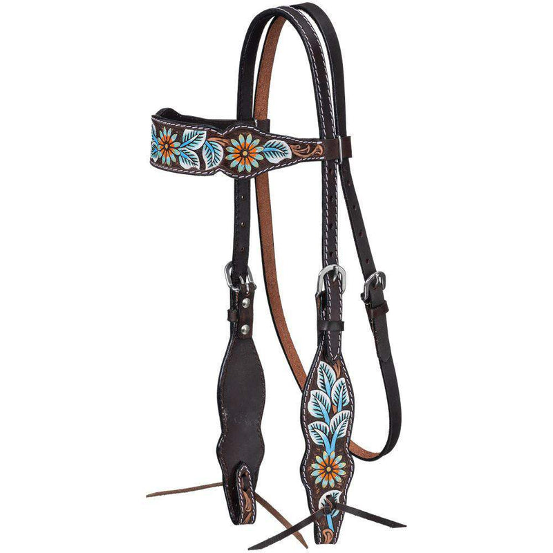 Tough 1 Vintage Floral Browband Headstall