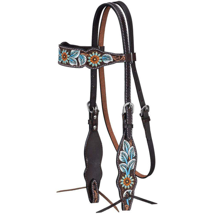 Tough 1 Vintage Floral Browband Headstall