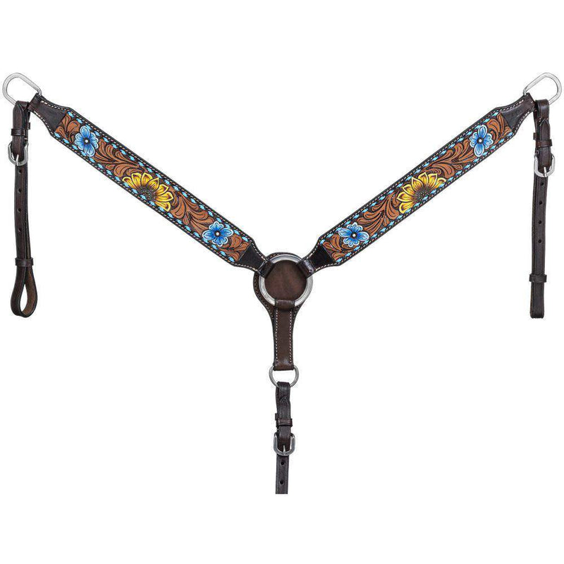 Tough 1 Sunflower and Buckstitch Breastcollar