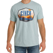 Men's Turquoise Desert Scene Graphic