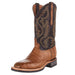 Men's Lucchese Rudy Saddle Caiman 12" Chocolate Cowhide Top Barn Boot