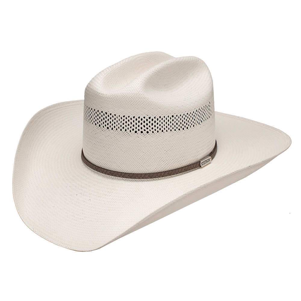 Stetson Hats 10X Plait 4 1/4in. Brim Straw Cowboy Hat