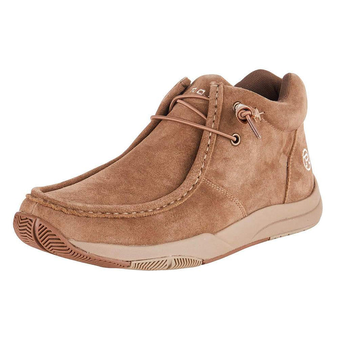 Men`s Roper Clearcut Tan Suede Leather Chuka Lace up Casual Shoe