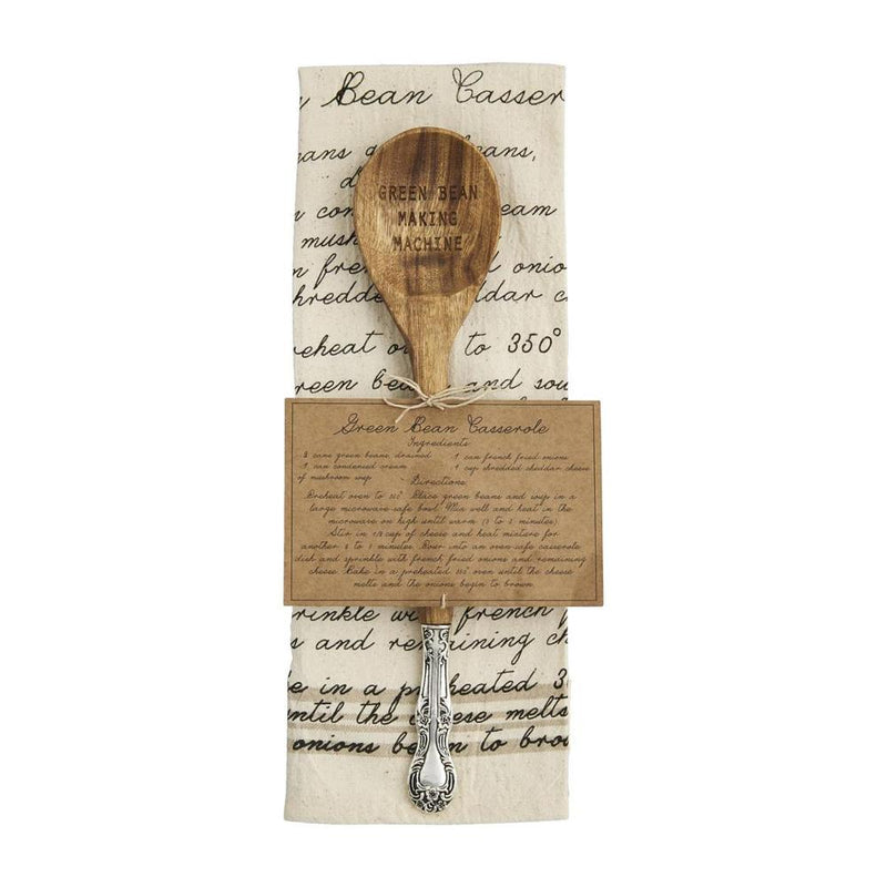 Thanksgiving Recipe Spoon and Towel Set