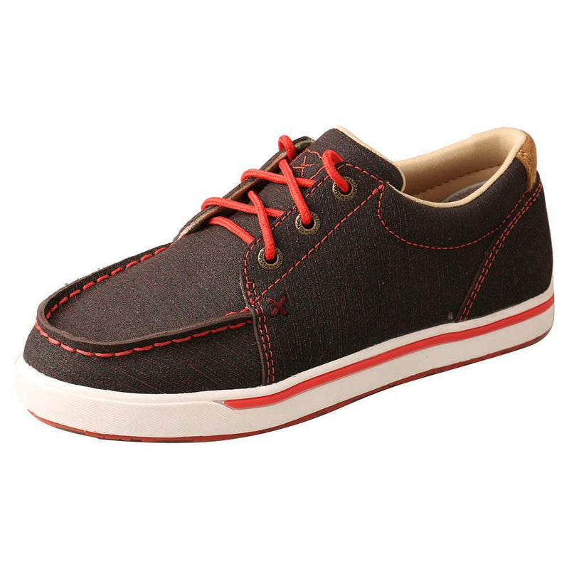 Twisted X Kids Black and Grenadine DuraTWX Kicks Casual Shoe