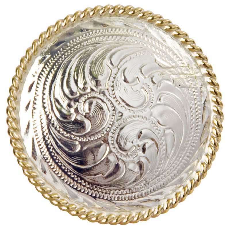 Silver Plated Engraved Scarf Slide