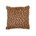 Goat Fur Brown and White Accent Pillow