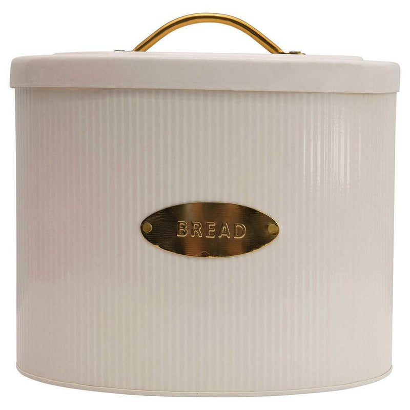 Creative Co-Op Metal Oval Bread Box