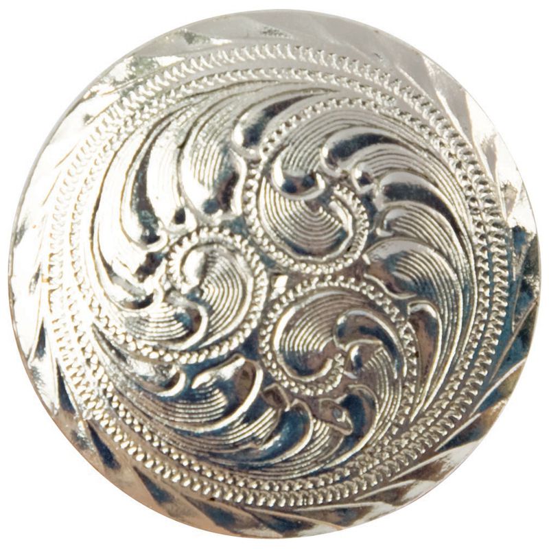 Silver Plated Engraved Scarf Slide