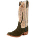 Men's Military Green Roughout 15" Bone Mad Cat Top Boot