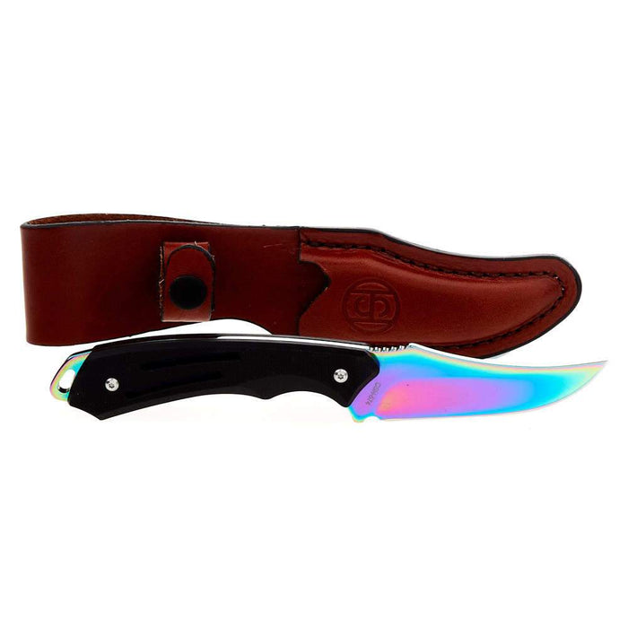 Circle SH Rainbow Blade Skinner Knife w/Sheath CSH-574
