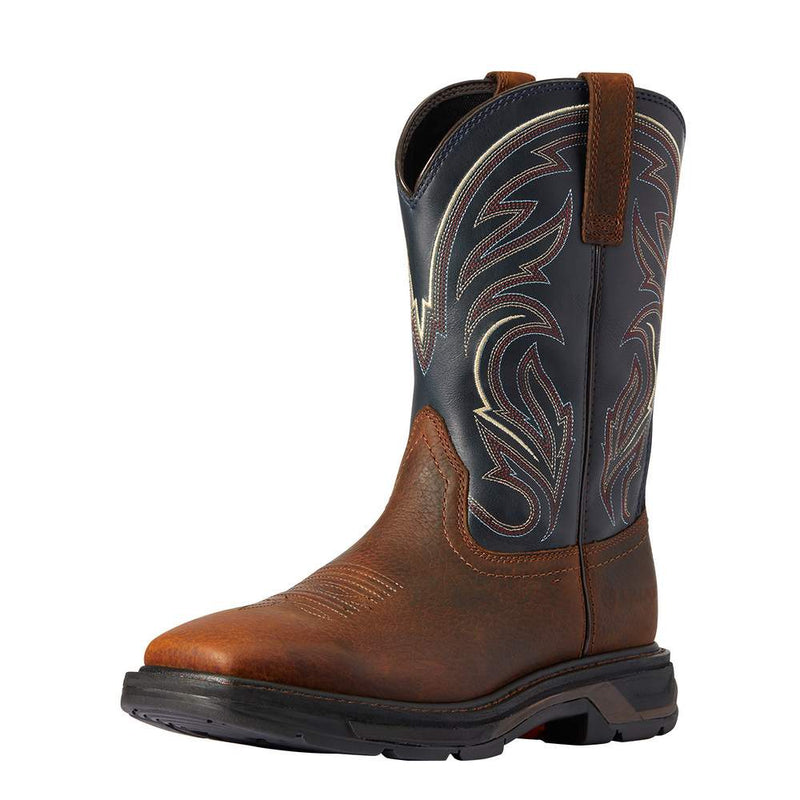 MEN`S WORKHOG XT COTTONWOOD BROWN OILED 11` MIDNIGHT BLUE TOP