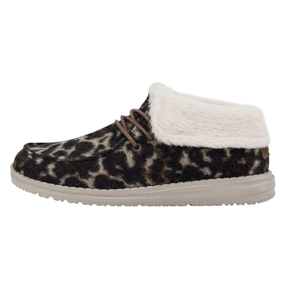 Hey Dude Women`s Britt Tan Leopard Casual