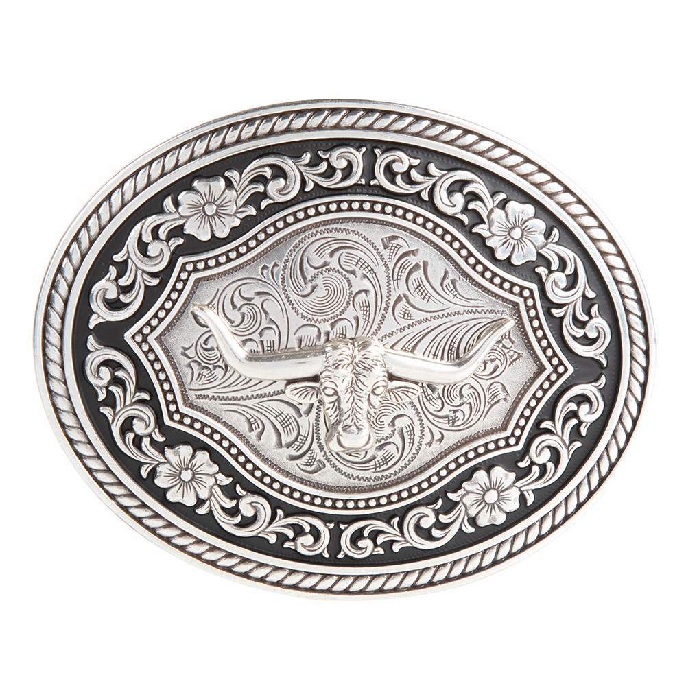 Men's Nocona Silver Longhorn Buckle