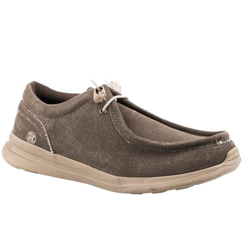 Men`s Chillin Low Brown Canvas Chukka Slip On