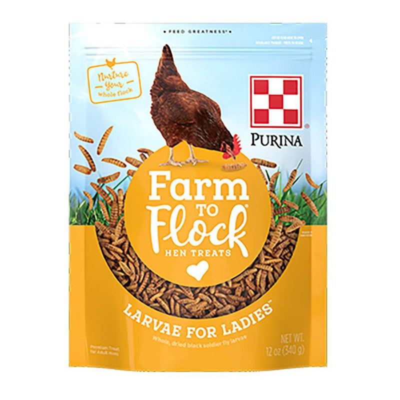 Farm to Flock Hen Treats Larvae for Ladies