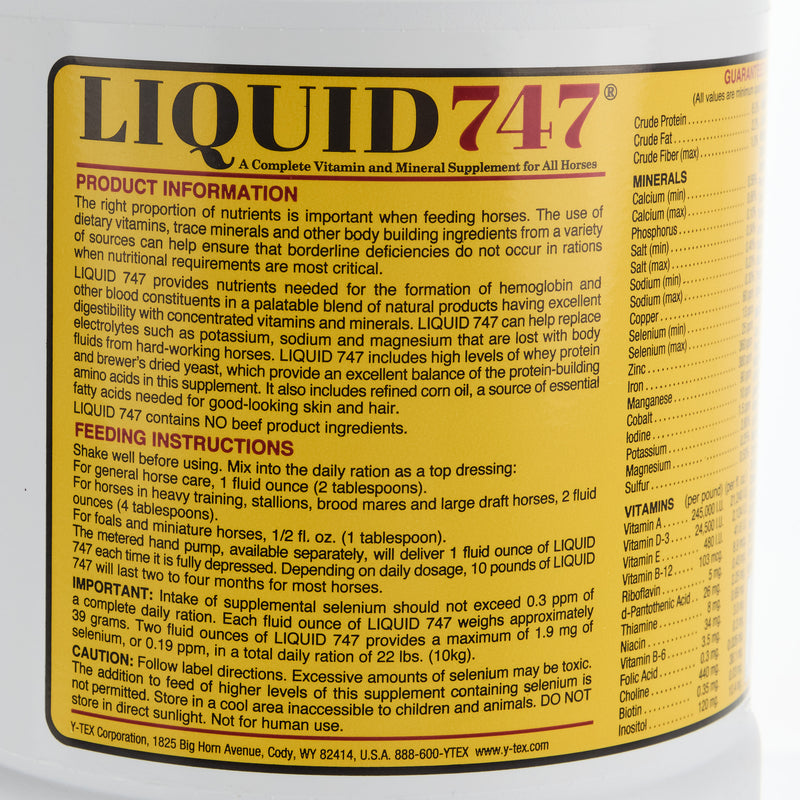Y-Tex Corp Tuttle's Liquid 747 Feed Supplement