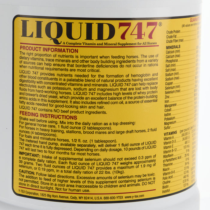 Y-Tex Corp Tuttle's Liquid 747 Feed Supplement