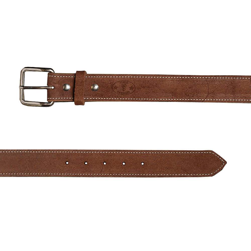 Ts Texas Saddlery Mens Rough Out Figure Eight Stitch Belt 38 Brown 