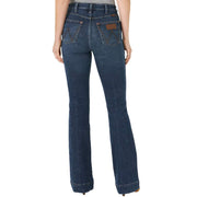 Women's Retro High Rise Bailey Bootcut Dark Wash Trouser Jeans