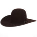 10X Black Cherry 4 1/2" Brim Self Band Open Crown Felt Cowboy Hat